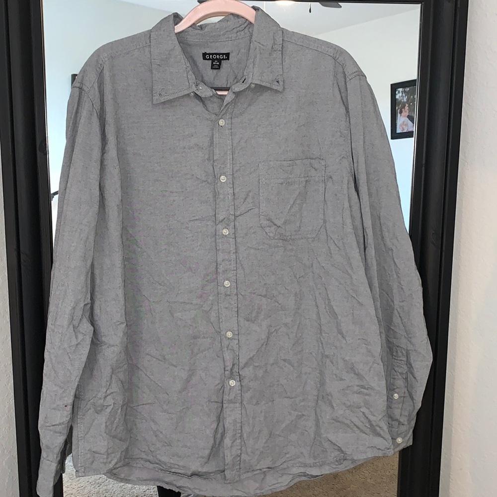 George Mens Gray Polo